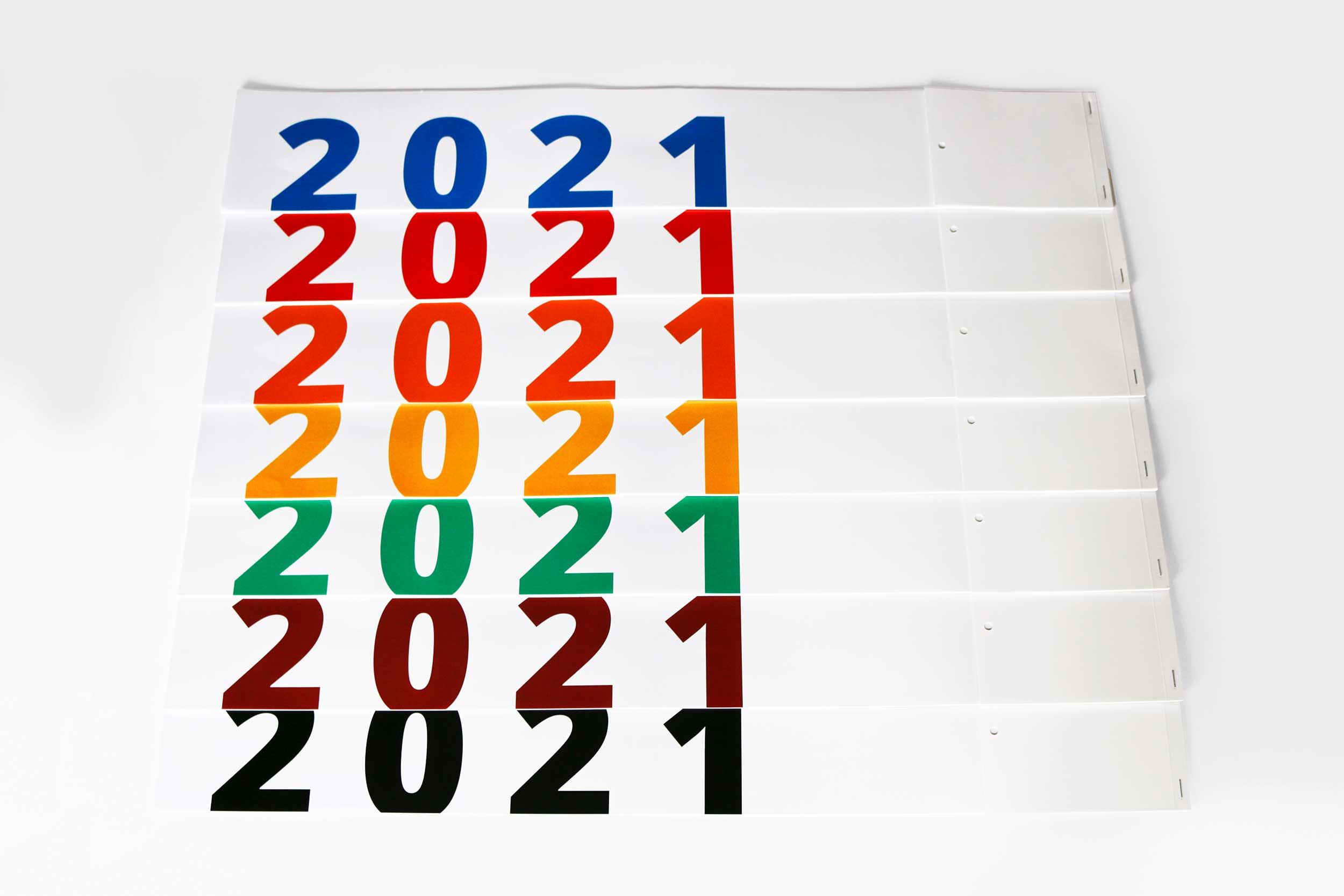 Kalendershop - Streifenkalender L680 - Farben Kalendershop - Streifenkalender L680 - Farben